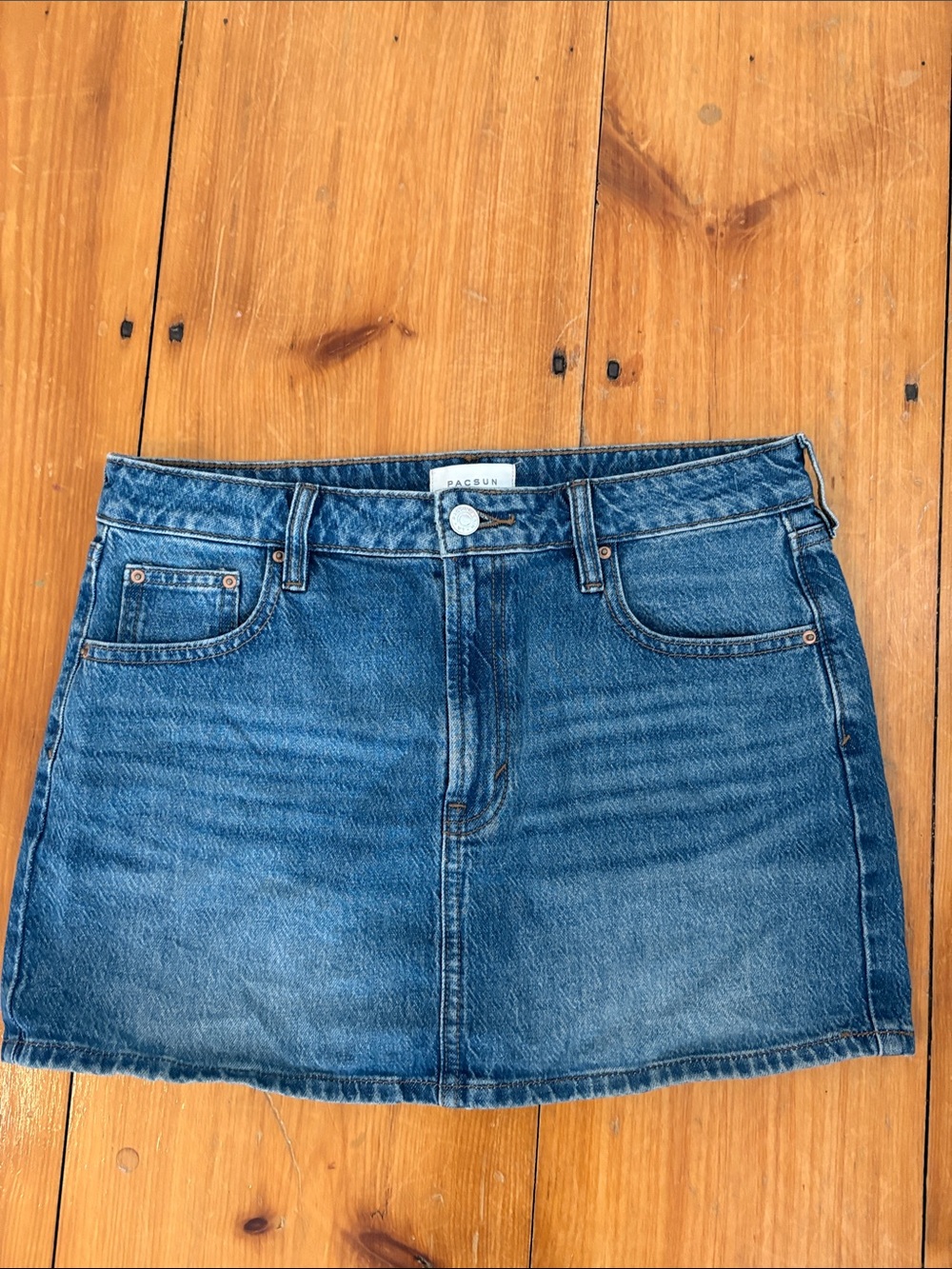 PacSun Medium Blue Denim Mini Skirt